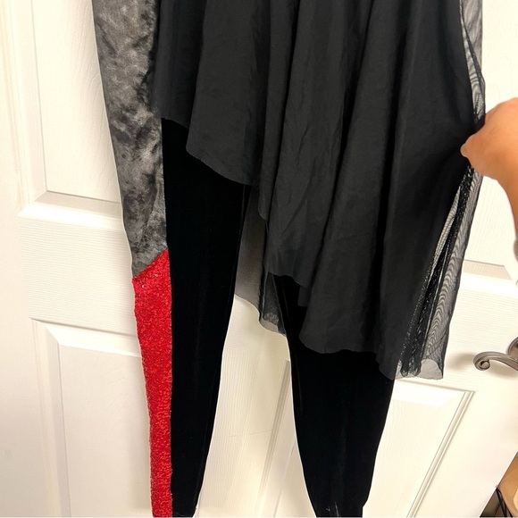 AWISH COME TRUE AWCT Performance Sequin Dramatic Color Guard Dress Dance Size S - Picture 5 of 14